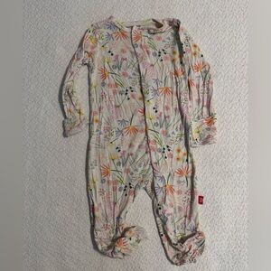 Magnetic Me Multicolor Floral Kids Footie